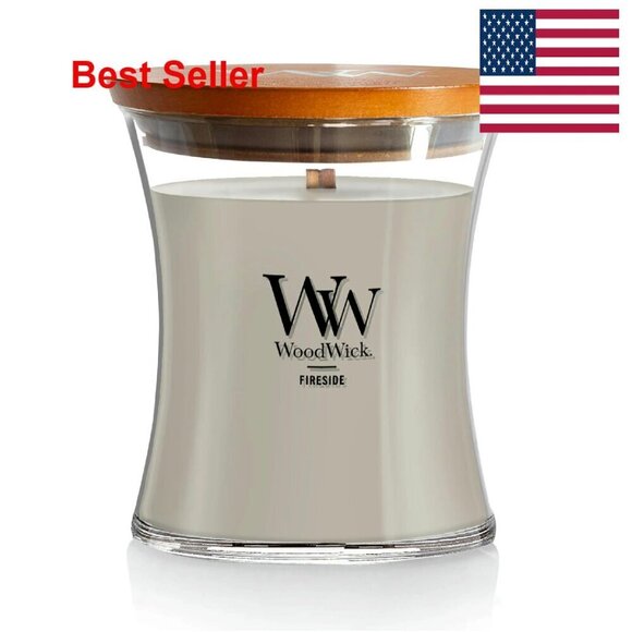 Other - Hourglass Candle Elegant Minimal Chic Home Decor Crackling Wood Wick